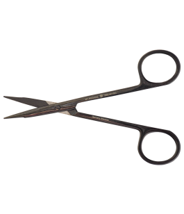 Stevens scissor, straight, 13cm, 5,12in,/ 5,12In (SC) Black Plasma