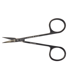 Iris scissor, curved 11,5 cm, 4,5in, 4,5in, (SC) Black Plasma