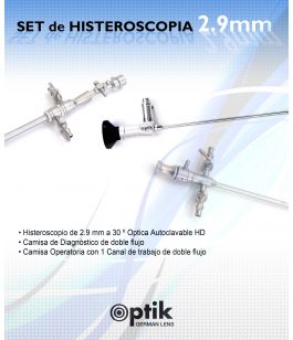 Set Histeroscopio Optik ø2.9mm